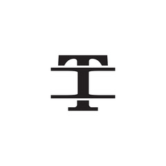 Letter I and T monogram logo