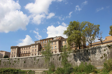 Obraz premium Rome,Italy,embankment,houses,Tevere.