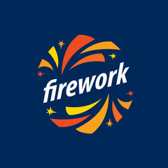 Fototapeta na wymiar vector logo for fireworks