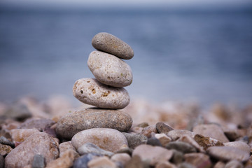 Fototapeta na wymiar zen like balance stones