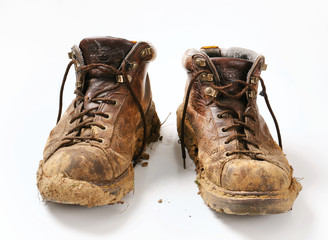Muddy boots