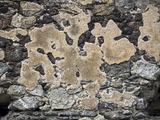 Remains of a masonry, Überreste von einem Mauerwerk