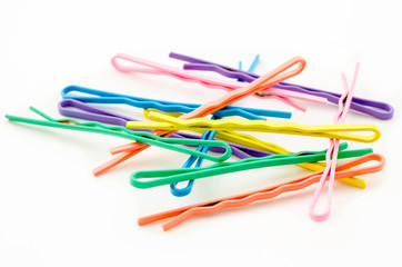 Colorful hair clips.