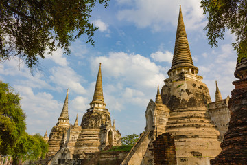 Fototapeta premium ayutthaya temple thailand