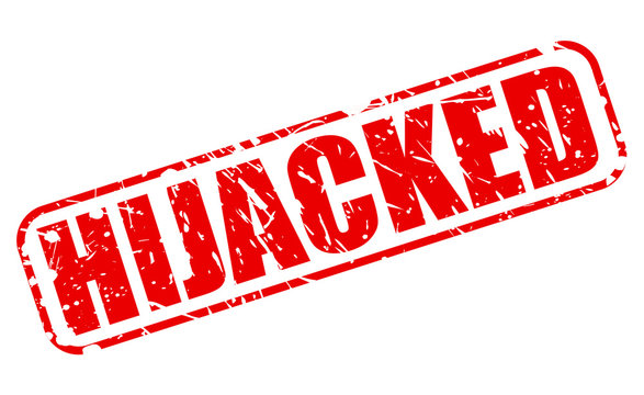 HIJACKED red stamp text