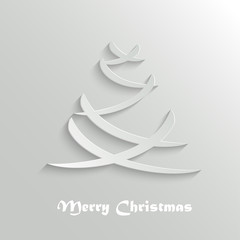 Abstract Modern Christmas Tree Background, Design Template