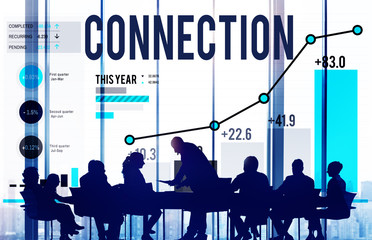 Networking Connection Global Communication Link Concept