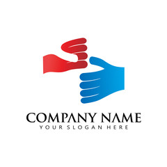 Fototapeta premium Initial S Hand Box Modern simple Logo Icon