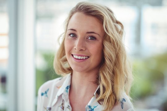 Smiling crestive business woman