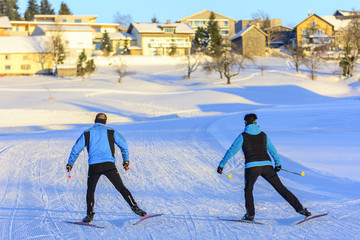 auf der Skating-Loipe