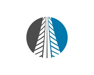 Obraz premium trail wheel logo