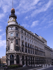 Fototapeta na wymiar Emblematic building of Madrid, Spain