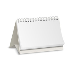 Blank paper calendar