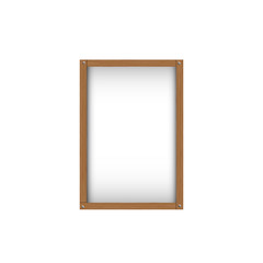 wood picture frame with shadow inside design for image or text