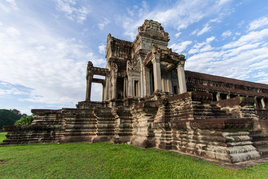 Library building in Angkor Wat, Siem Reap, Cambodia