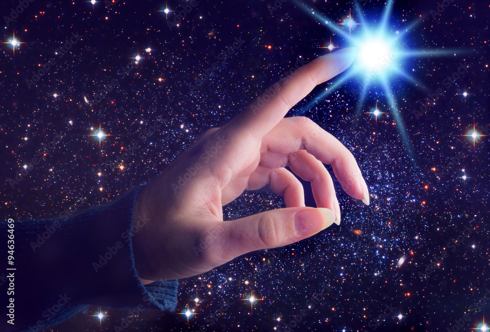 Canvas Prints cosmic touch