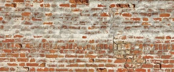 Medieval Fortress Brick White Red Wall Rough Grunge Texture