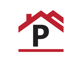 P Letter Real Estate Logo