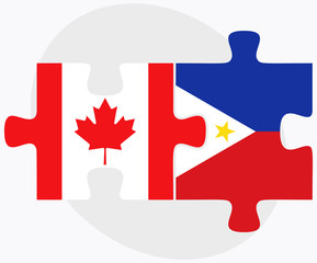 Canada and Philippines Flags