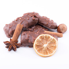 Weihnachtlich dekorierte Printen