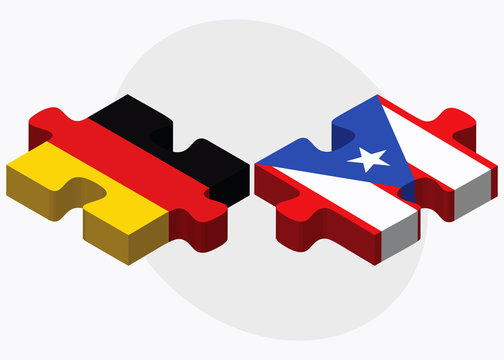 Germany and Puerto Rico Flags