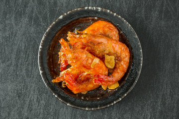 海老のガーリックバター焼き garlic of prawns and cook Southeast