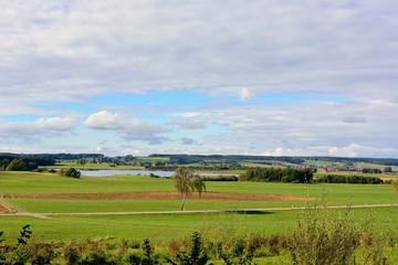 Fototapeta premium Landschaft in Oberschwaben