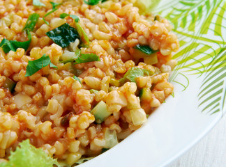 Kısır.bulgur salad or meze