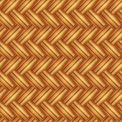 Seamless pattern wicker light straw color.