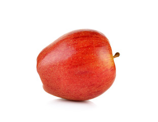 Red yellow apple isolated on white