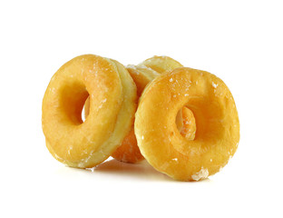 Doughnut on white background