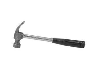 Iron hammer isolated on a white background.