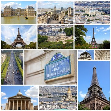 Paris - travel collage