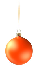 Christmas ball. Image with clipping path