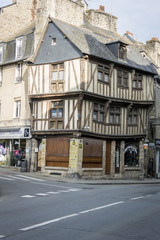 Fototapeta na wymiar Medieval Building, Dinan, Brittany France