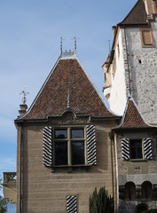 Fototapeta na wymiar Schloss Oberhofen grosses Fenster