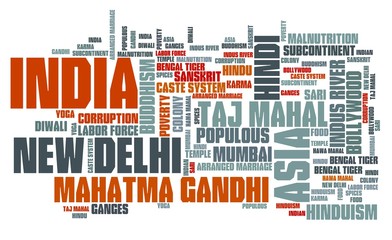 India word cloud