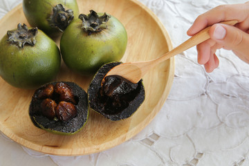 Black Sapote or Chocolate Pudding Fruit