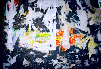 Fototapeta premium Old advertisement Board, abstract background.
