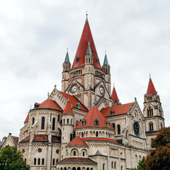 Fototapeta na wymiar St. Francis of Assisi Church, Vienna