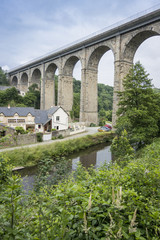 Obraz premium Viaduct at Dinan, Brittany, France