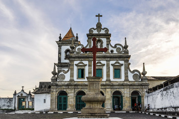Fototapeta na wymiar Itacare Church in Morro de Sao Paulo, Salvador, Brazil