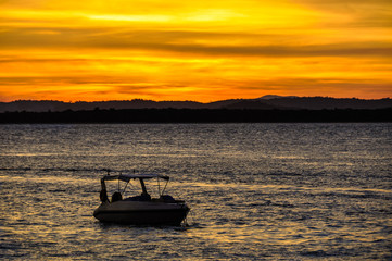 Sunset colors in Morro de Sao Paulo, Salvador, Brazil