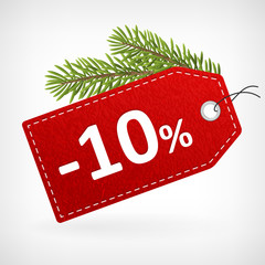 Red leather price christmas labels ten percent saleoff - 94646866