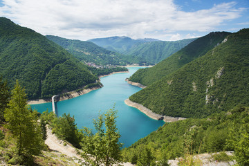 Naklejka na ściany i meble montenegro lake