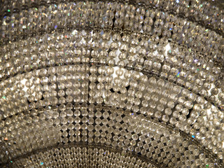 Classic Crystal Chandelier Close Up