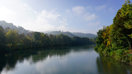 Fiume Po Dal Ponte Sassi