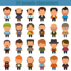 cute cartoon people characters