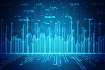 2d business graph background