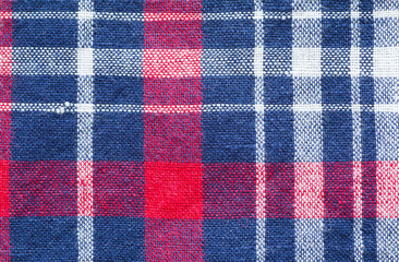 close - up check shirt fabric pattern and background